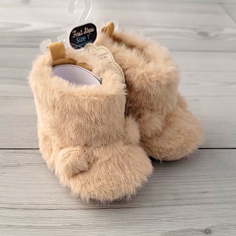 First Steps Baby Faux Fur Booties